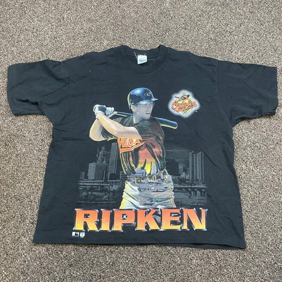 Salem Sportswear Other - Vintage Cal Ripken Jr Baltimore Orioles Salem Sportswear T-Shirt Mens L Black